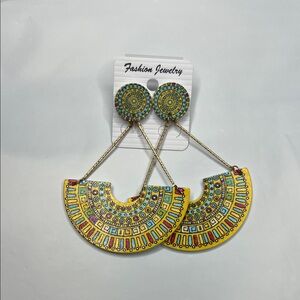 NWOT Colorful Geometric Earrings